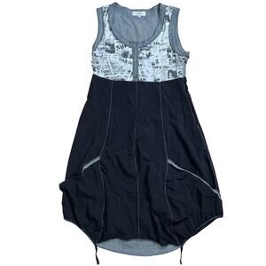 2000’s LanVie Tianqi Tian Graphic Women’s Big Pocket Cyber Women’s Dress
